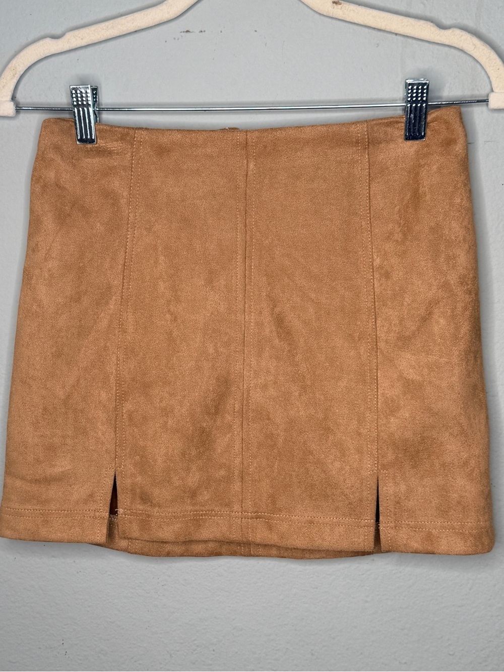 Cloud Ten Vegan Suede Mini Skirt nwt